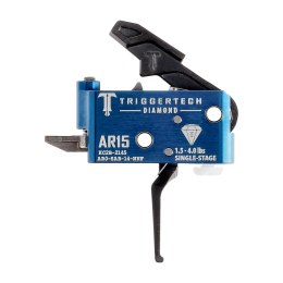 Spust Triggertech AR15 Diamond PVD Black Flat- język spustowy prosty - Single Stage