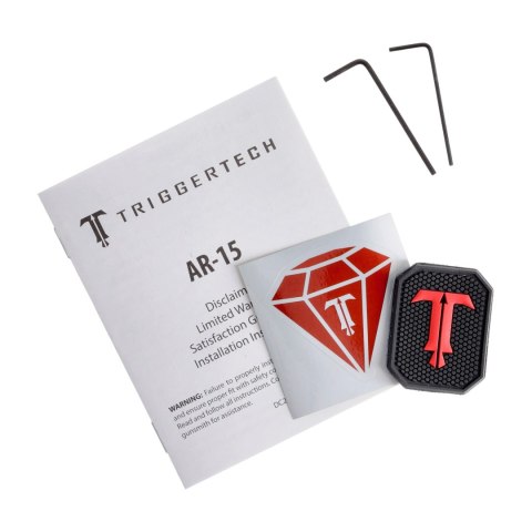Spust Triggertech AR15 Diamond PVD Black Flat- język spustowy prosty - Single Stage
