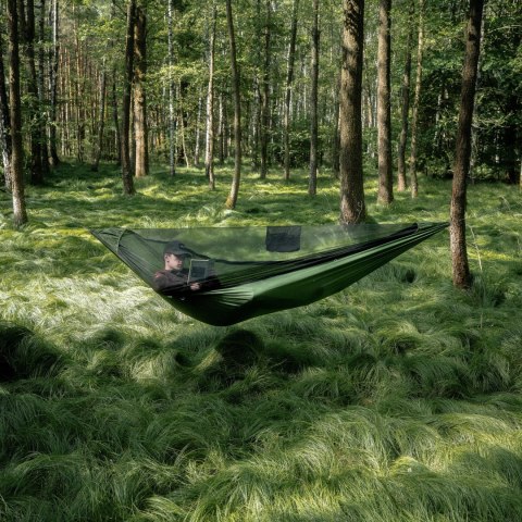 Hamak Lesovik Draka z zawieszeniem Sneka treetop green