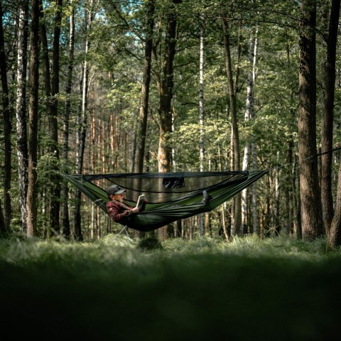 Hamak Lesovik Draka z zawieszeniem Sneka treetop green
