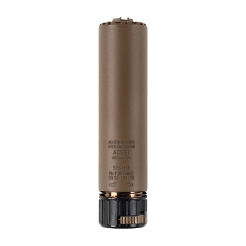 Tłumik do broni Acheron ACS Birdcage QD 5,56 mm FDE