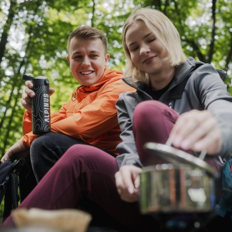 Kurtka męska Alpinus softshell Pourri pomarańczowa