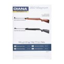 Wiatrówka Diana 350 Magnum Premium drewno 4,5 mm- wersja z przyrządami światłowodowymi