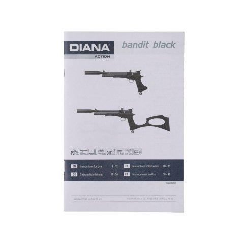 Wiatrówka Diana PCP Bandit Black 5,5 mm