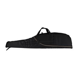 Pokrowiec na broń Forsport 125 cm - czarny, haft beżowa tarcza, biza beżowa