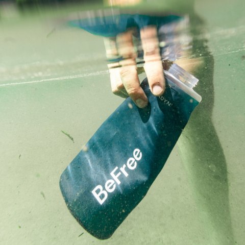 Butelka zwijana z filtrem Katadyn BeFree AC Filter 1 l niebieskoszara
