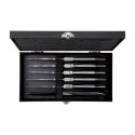 Nóż Laguiole do steków Luxury Line Black Pakka Wood 6 szt.