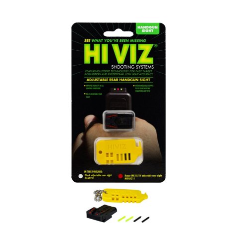 Szczerbina światłowodowa regulowana HIVIZ LiteWave do Ruger Mark IV 22/45