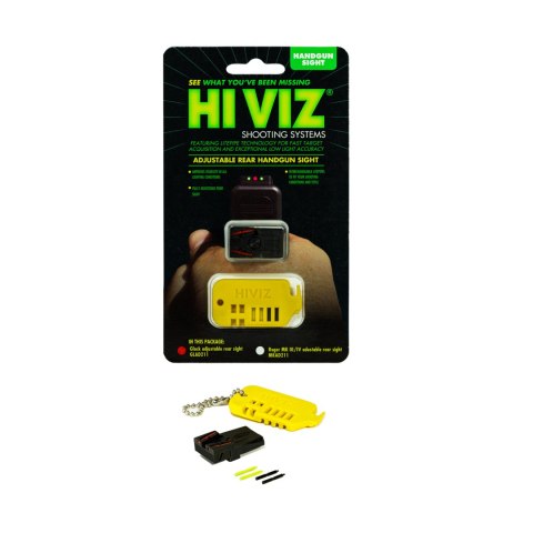 Szczerbina światłowodowa regulowana HIVIZ Litepipes do Glock gen. 1-4