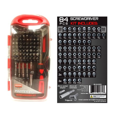 Zestaw wkrętaków rusznikarskich Birchwood Casey Master Kit 84 szt.