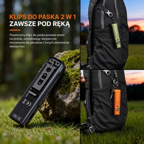Latarka LED Fenix E06R PRO RG czarna
