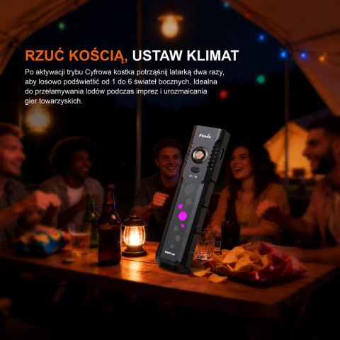 Latarka LED Fenix E08R UE czarna