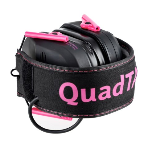 Ochronniki słuchu aktywne RealHunter Active ProSHOT QuadTAC devil pink