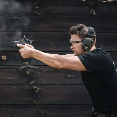 Ochronniki słuchu aktywne RealHunter Active ProSHOT QuadTAC oliwkowe