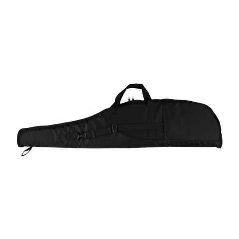 Pokrowiec na broń Forsport 125 cm - czarny, haft beżowa tarcza, biza czarna
