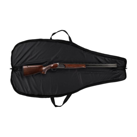 Pokrowiec na broń Forsport 125 cm - czarny, haft beżowa tarcza, biza czarna