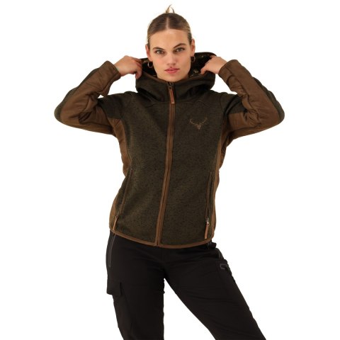 Polar damski OS-Trachten Fleece Jacket - oliwkowy