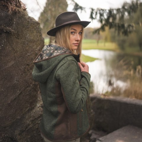 Polar damski OS-Trachten Fleece Jacket - oliwkowy