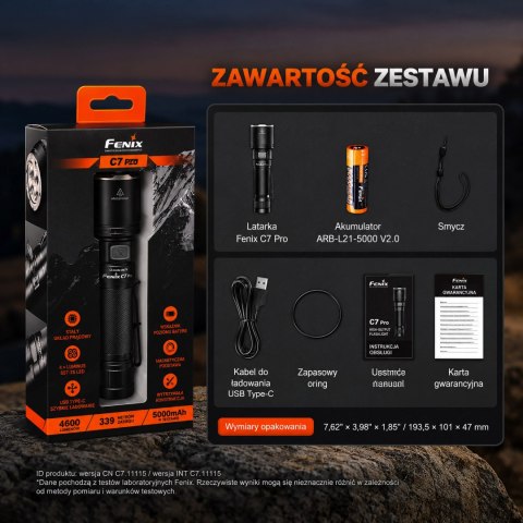 Latarka LED Fenix C7 PRO