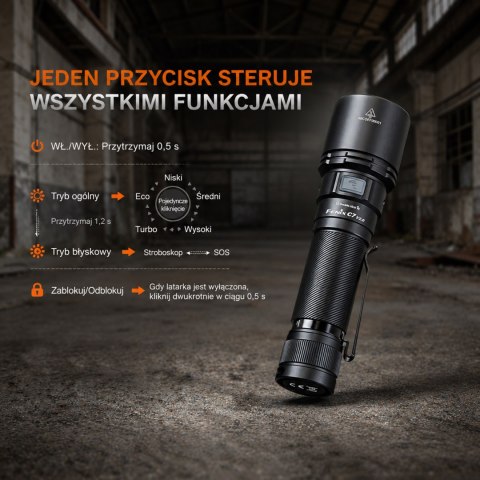 Latarka LED Fenix C7 V2.0 czarna