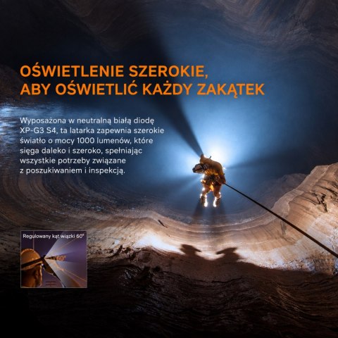 Latarka czołowa Fenix HP30R V2.0 czarna