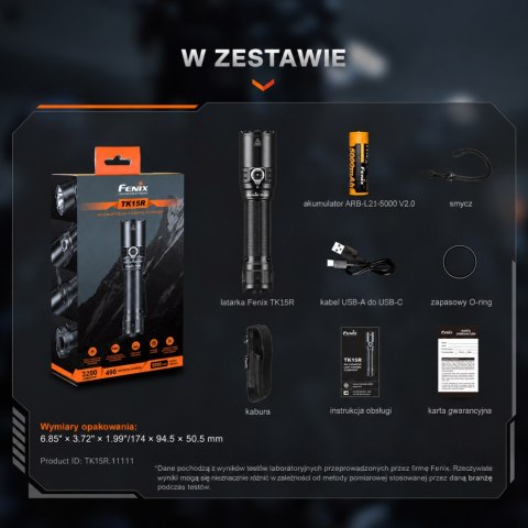 Latarka taktyczna LED Fenix TK15R