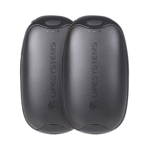 Ogrzewacze do rąk elektroniczny Lifesystems Rechargeable Dual Palm Handwarmers USB & USB C ports - black
