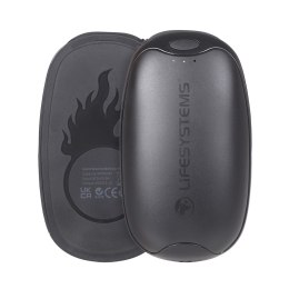 Ogrzewacze do rąk elektroniczny Lifesystems Rechargeable Dual Palm Handwarmers USB & USB C ports - black