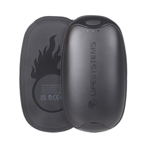 Ogrzewacze do rąk elektroniczny Lifesystems Rechargeable Dual Palm Handwarmers USB & USB C ports - black