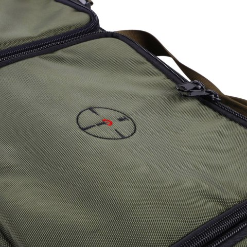 Pokrowiec Forsport na dwie jednostki broni Tactical Zone 107 cm - oliwkowy, haft celownik VX