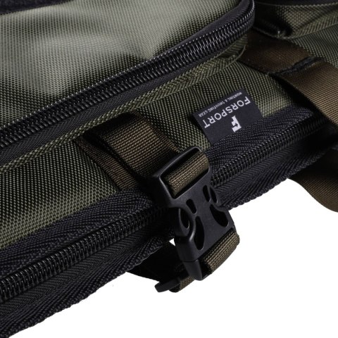 Pokrowiec Forsport na dwie jednostki broni Tactical Zone 107 cm - oliwkowy, haft celownik VX