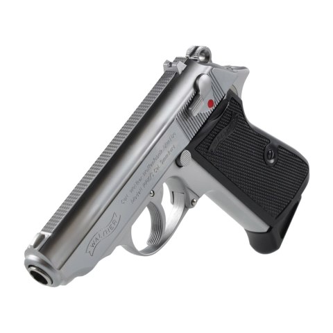 Replika pistolet Walther PPK/s 6 mm BB gas srebrna