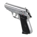 Replika pistolet Walther PPK/s 6 mm BB gas srebrna