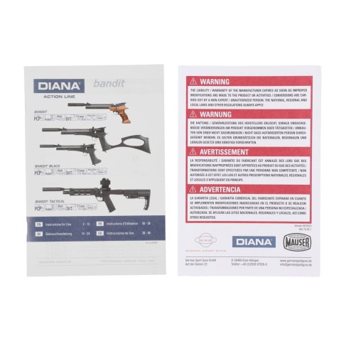 Wiatrówka Diana PCP Bandit tactical 4,5 mm