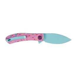 Nóż Składany Trollsky Knives Mandu EVO Liner Lock Blue 14C28N Pink G10
