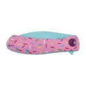 Nóż Składany Trollsky Knives Mandu EVO Liner Lock Blue 14C28N Pink G10