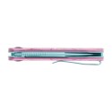 Nóż Składany Trollsky Knives Mandu EVO Liner Lock Blue 14C28N Pink G10