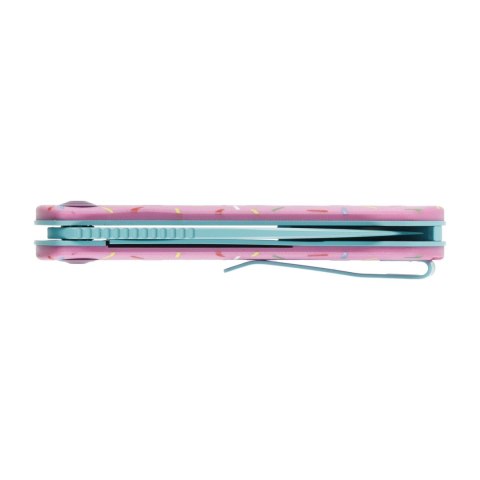 Nóż Składany Trollsky Knives Mandu EVO Liner Lock Blue 14C28N Pink G10