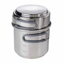 Zestaw do gotowania Esbit Cookset and Alcohol Burner 985 ml - stainless steel