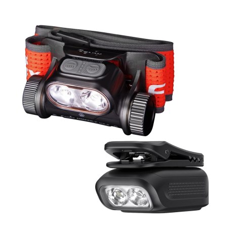Zestaw latarek Fenix HM65R-T V2.0 czarna i E04R czarna