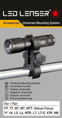 Universal holder Led Lenser flashlights for weapons