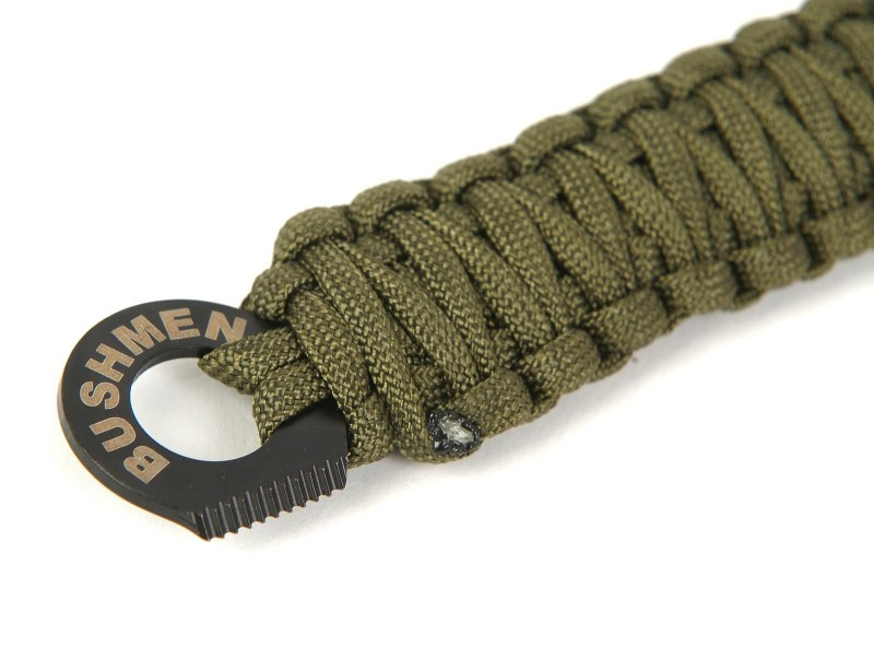 3 m survival bracelet. with flint and whistle